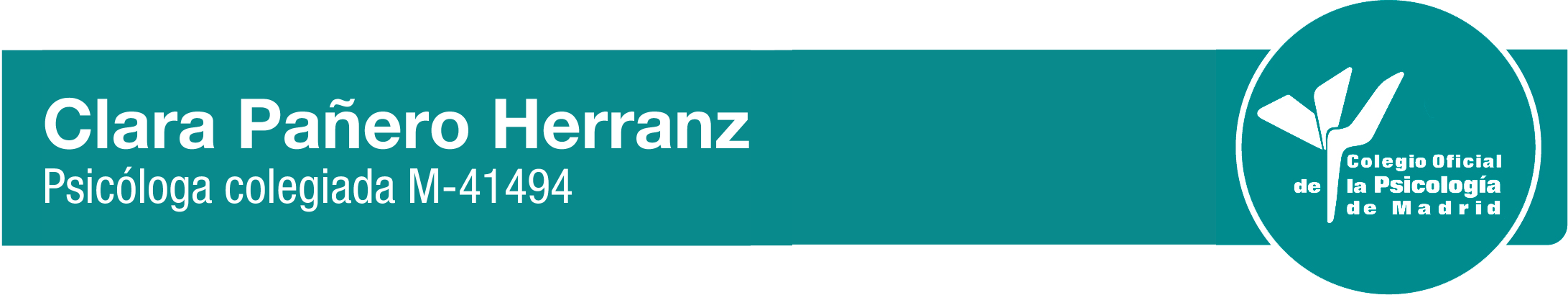 COP Clara Pañero HerranzColegio Oficial de Psicología de Madrid