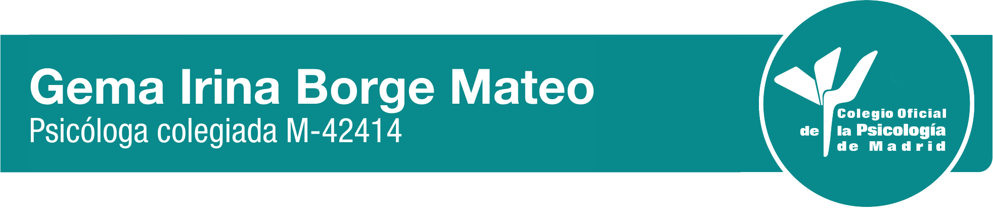 COP Gema Borge MateoColegio Oficial de Psicología de Madrid
