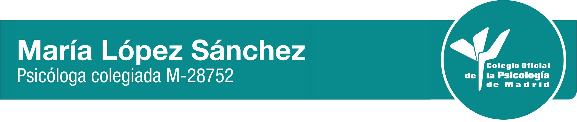 COP María López SánchezColegio Oficial de Psicología de Madrid