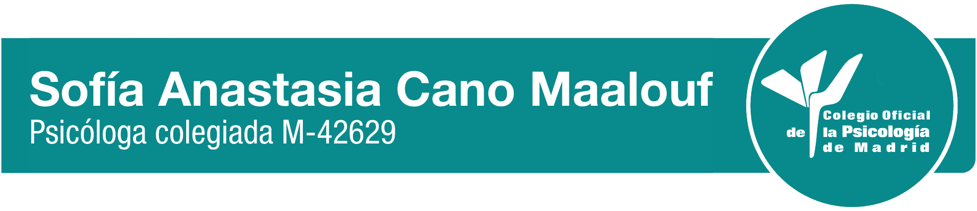 COP Sofía Cano MaaloufColegio Oficial de Psicología de Madrid